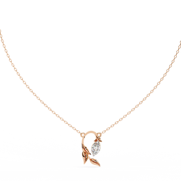 HaloVive | 0.47Ct Lab-Grown Diamond Pendant in 14K Gold – Radiate with Grace, Consciously