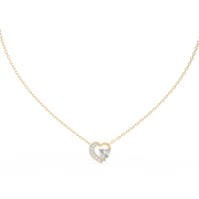 LustraLune | 0.87Ct Lab-Grown Diamond Pendant in 14K Gold – Moonlit Sparkle, Mindfully Made