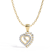 Clairavelle | 0.48Ct Lab-Grown Diamond Pendant in 14K Gold – Pure Radiance, Eternal Grace