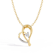 Noctavelle | 0.28Ct Lab-Grown Diamond Pendant in 14K Gold – Starry Grace, Eternal Devotion