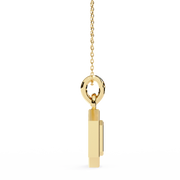 Solivara | 0.16Ct Lab-Grown Diamond Pendant in 14K Gold – Solar Glow, Consciously Captivating