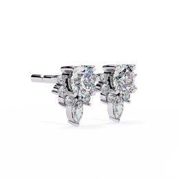 Elurien | 0.68Ct Lab-Grown Diamond Earrings in 14K Gold – Celestial Grace, Ethically Refined