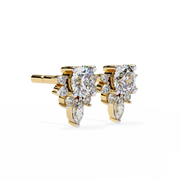 Elurien | 0.68Ct Lab-Grown Diamond Earrings in 14K Gold – Celestial Grace, Ethically Refined