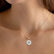 Elarivé | 2.39Ct Lab-Grown Diamond Pendant in 14K Gold – Ethereal Spark, Eternal Grace