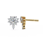 Elurien | 0.68Ct Lab-Grown Diamond Earrings in 14K Gold – Celestial Grace, Ethically Refined