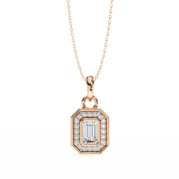 Lustravia | 0.93Ct Lab-Grown Diamond Pendant in 14K Gold – Eternal Glow, Thoughtfully Created