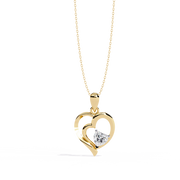 Solauren | 0.52Ct Lab-Grown Diamond Pendant in 14K Gold – Radiant Dawn, Eternal Elegance