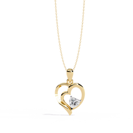 Solauren | 0.52Ct Lab-Grown Diamond Pendant in 14K Gold – Radiant Dawn, Eternal Elegance
