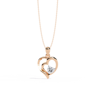 Solauren | 0.52Ct Lab-Grown Diamond Pendant in 14K Gold – Radiant Dawn, Eternal Elegance