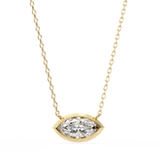 Auralis | 0.68Ct Lab-Grown Diamond Pendant in 14K Gold – Luminous Essence, Ethically Inspired