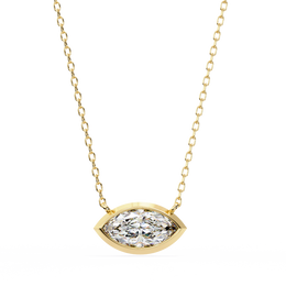 Auralis | 0.68Ct Lab-Grown Diamond Pendant in 14K Gold – Luminous Essence, Ethically Inspired