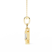 Glintara | 1.05Ct Lab-Grown Diamond Pendant in 14K Gold – Radiant Spark, Mindful Luxury