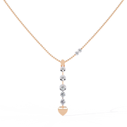 Virelune | 0.73Ct Lab-Grown Diamond Pendant in 14K Gold – Lunar Light, Eternal Grace