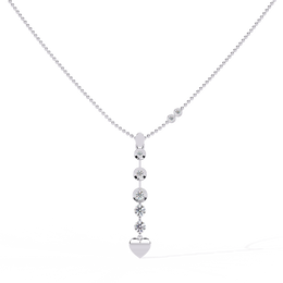 Virelune | 0.73Ct Lab-Grown Diamond Pendant in 14K Gold – Lunar Light, Eternal Grace