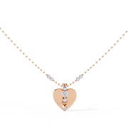 Elarisé | 0.33Ct Lab-Grown Diamond Pendant in 14K Gold – Light Refined, Love Redefined