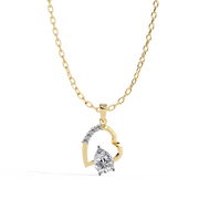 Lucentelle | 0.97Ct Lab-Grown Diamond Pendant in 14K Gold – Inner Glow, Infinite Grace