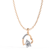 Lucentelle | 0.97Ct Lab-Grown Diamond Pendant in 14K Gold – Inner Glow, Infinite Grace