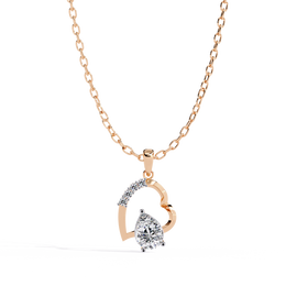 Lucentelle | 0.97Ct Lab-Grown Diamond Pendant in 14K Gold – Inner Glow, Infinite Grace
