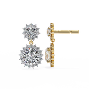 Solenyra | 1.37Ct Lab-Grown Diamond Earrings in 14K Gold – Glimmering Balance, Consciously
