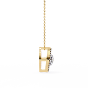 Elarisse | 0.56Ct Lab-Grown Diamond Pendant in 14K Gold – Ethereal Glow, Consciously Created