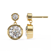 Aurielle | 1.83Ct Lab-Grown Diamond Earrings in 14K Gold – Radiant Harmony, Responsibly Adorned