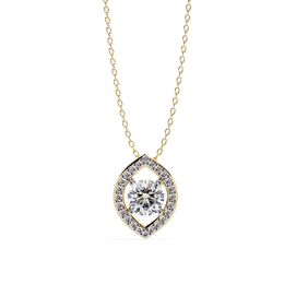 Elarisse | 0.56Ct Lab-Grown Diamond Pendant in 14K Gold – Ethereal Glow, Consciously Created