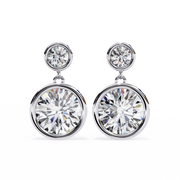 Aurielle | 1.83Ct Lab-Grown Diamond Earrings in 14K Gold – Radiant Harmony, Responsibly Adorned