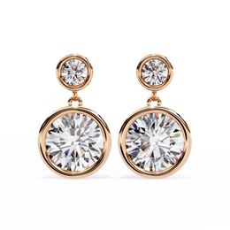 Aurielle | 1.83Ct Lab-Grown Diamond Earrings in 14K Gold – Radiant Harmony, Responsibly Adorned