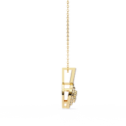 Aureliant | 0.26Ct Lab-Grown Diamond Pendant in 14K Gold – Radiant Purity, Ethically Crafted