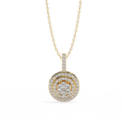 Aureliant | 0.26Ct Lab-Grown Diamond Pendant in 14K Gold – Radiant Purity, Ethically Crafted