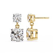 Elorayne | 3.73Ct Lab-Grown Diamond Earrings in 14K Gold – Eternal Sparkle, Consciously Adorned