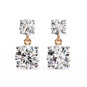 Elorayne | 3.73Ct Lab-Grown Diamond Earrings in 14K Gold – Eternal Sparkle, Consciously Adorned