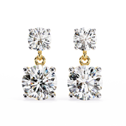 Elorayne | 3.73Ct Lab-Grown Diamond Earrings in 14K Gold – Eternal Sparkle, Consciously Adorned