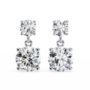 Elorayne | 3.73Ct Lab-Grown Diamond Earrings in 14K Gold – Eternal Sparkle, Consciously Adorned