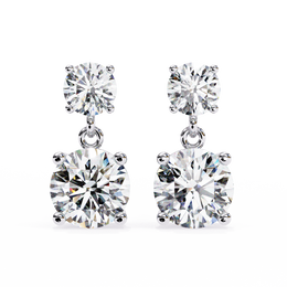 Elorayne | 3.73Ct Lab-Grown Diamond Earrings in 14K Gold – Eternal Sparkle, Consciously Adorned