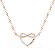 Solenyra | 0.09Ct Lab-Grown Diamond Pendant in 14K Gold – Radiant Heart, Infinite Grace