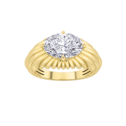 Valtorin | 2Ct Lab-Grown Diamond Men's Ring in 14K Gold – Commanding Brilliance, Ethically Forged