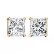 Sylveria | 3.04Ct Lab-Grown Diamond Earrings in 14K Gold – Ethereal Light, Consciously Adorned