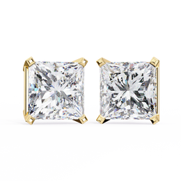 Sylveria | 3.04Ct Lab-Grown Diamond Earrings in 14K Gold – Ethereal Light, Consciously Adorned
