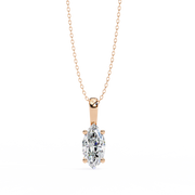 Velarien | 0.93Ct Lab-Grown Diamond Pendant in 14K Gold – Ethereal Fire, Consciously Forged