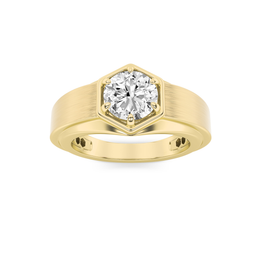 Drakaris | 2Ct Lab-Grown Diamond Men's Ring in 14K Gold – Fierce Elegance, Ethically Crafted