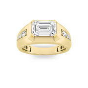 Varyndor | 3.5Ct Lab-Grown Diamond Men's Ring in 14K Gold – Refined Strength, Ethically Forged