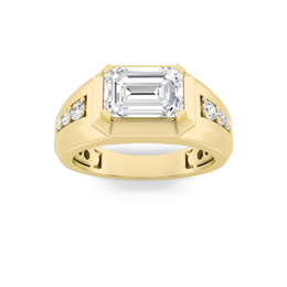 Varyndor | 3.5Ct Lab-Grown Diamond Men's Ring in 14K Gold – Refined Strength, Ethically Forged