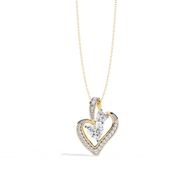 Oralume | 1.29Ct Lab-Grown Diamond Pendant in 14K Gold – Eternal Glow, Gracefully Yours