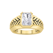 Zephyros |  2.5Ct Lab-Grown Diamond Men's Ring in 14K Gold – Bold Spirit, Ethically Crafted