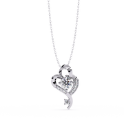 Solavie | 0.54Ct Lab-Grown Diamond Pendant in 14K Gold – Eternal Radiance, Gracefully Yours
