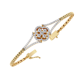 Elarosia | 0.50Ct Lab-Grown Diamond Bracelet in 14K Gold – Serene Spark, Consciously Glowing