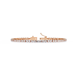 Virellia | 3.98Ct Lab-Grown Diamond Bracelet in 14K Gold – Eternal Gleam, Ethically Crafted