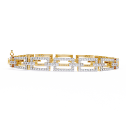 Claravyn | 2.31Ct Lab-Grown Diamond Bracelet in 14K Gold – Crystal Clarity, Crafted with Care