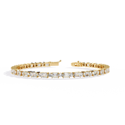 Elarose | 5.10Ct Lab-Grown Diamond Bracelet in 14K Gold – Romantic Radiance, Ethically Made